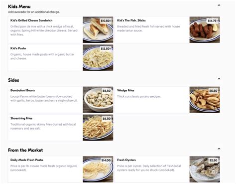 Food Delivery Menu .